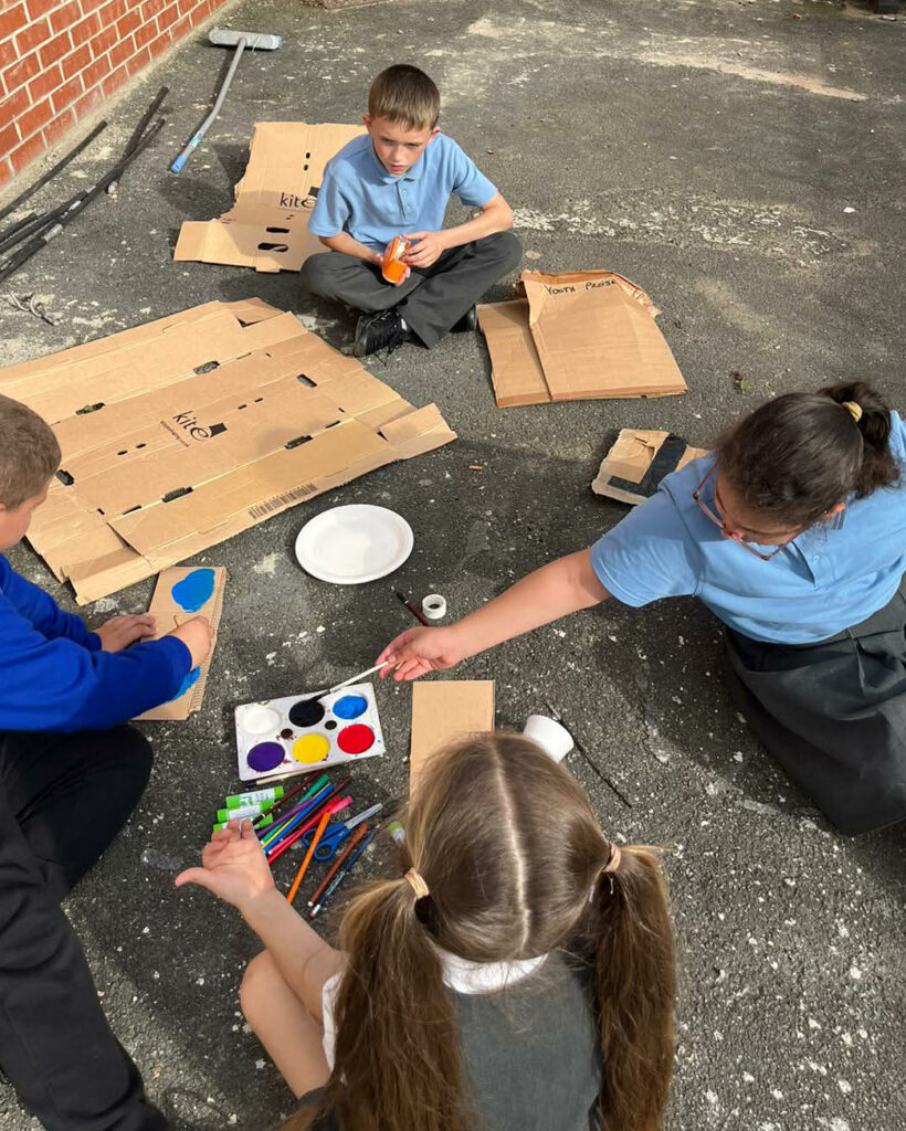 why we exist painting cardboard 4 5 crop